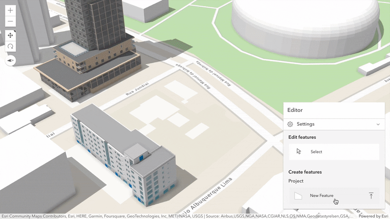 3D topographic basemap