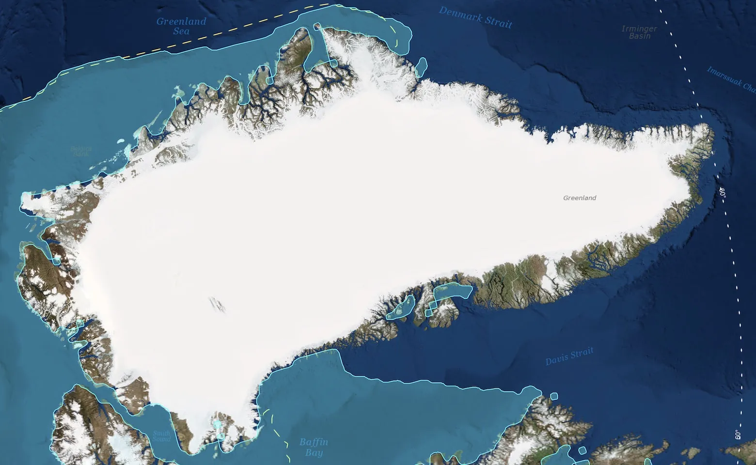 Visualize Arctic and Antarctic Sea Ice
