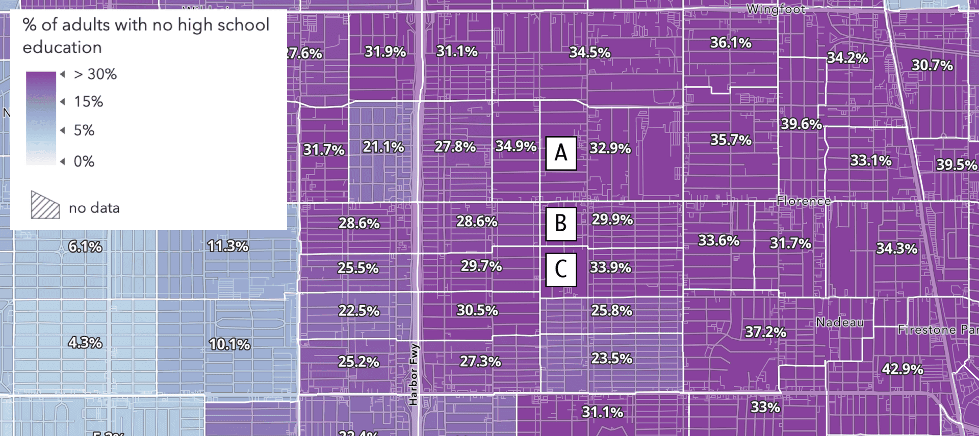 continuous with label
