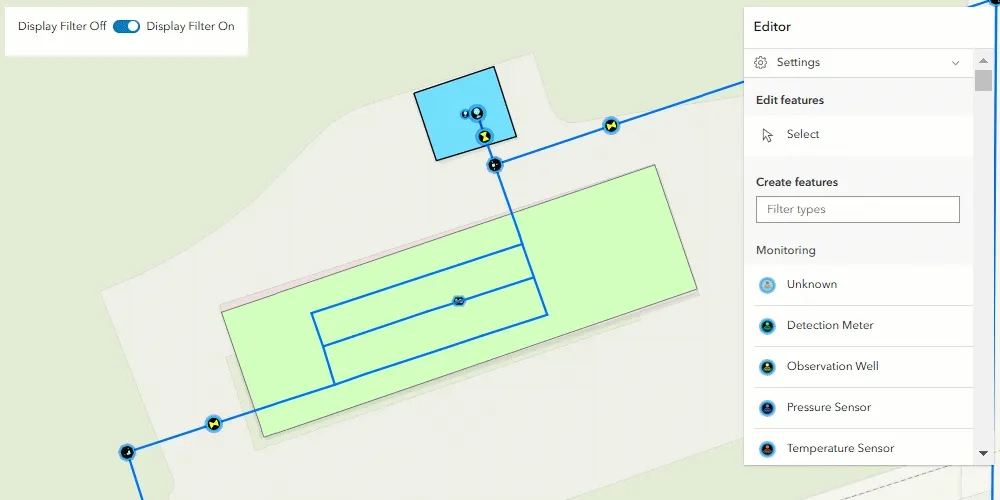 Editor snapping display filter support