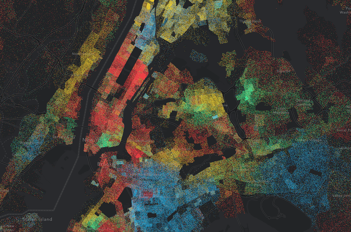 Population Density by Race in the United States