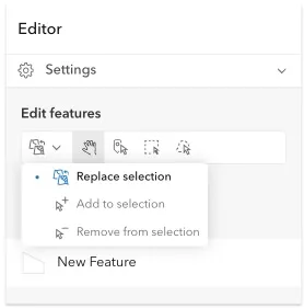 Editor selection tools