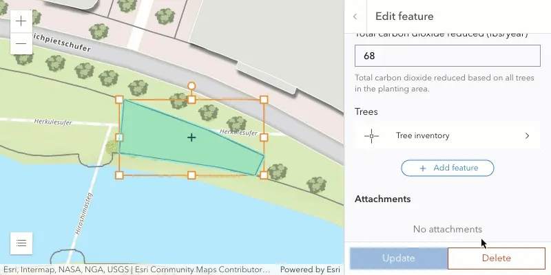 Editor editing feature to feature related data