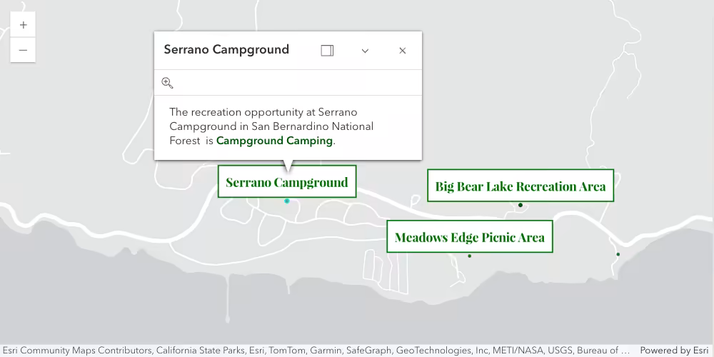 label with popup