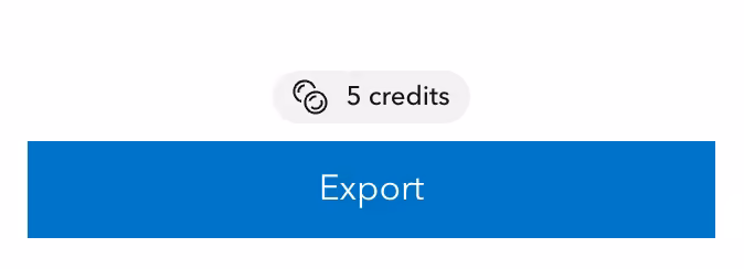 Custom print layout templates cost 5 credits