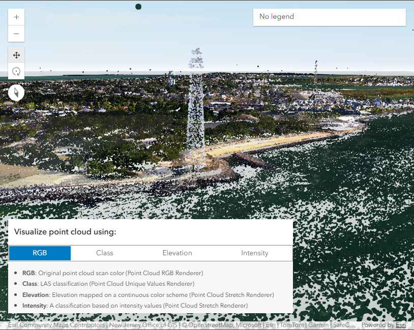 Thumbnail for PointCloudLayer - toggle renderers