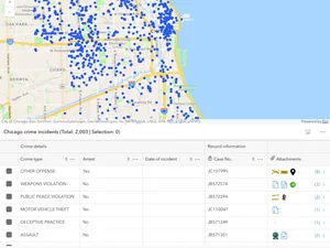 Thumbnail for FeatureTable with editing and attachments enabled