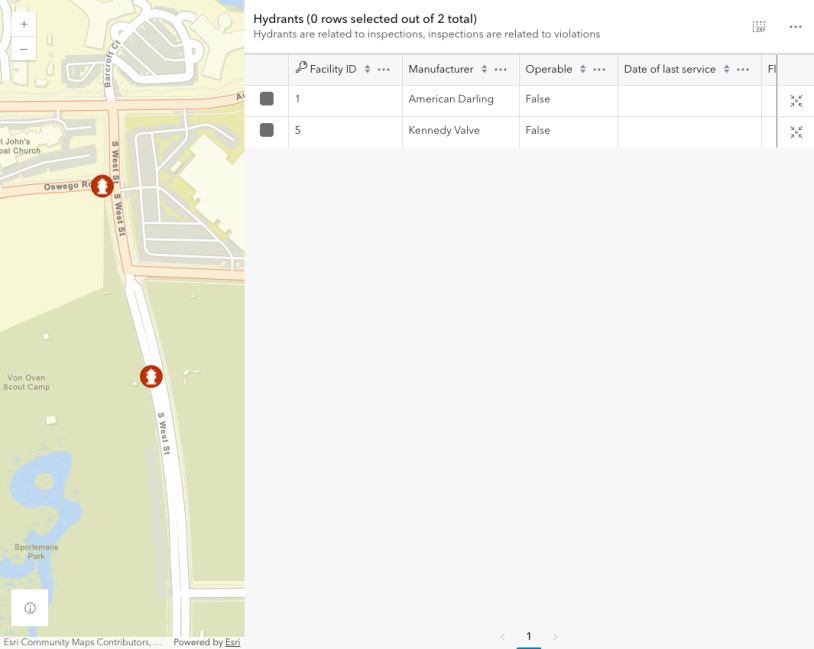Thumbnail for FeatureTable with related records