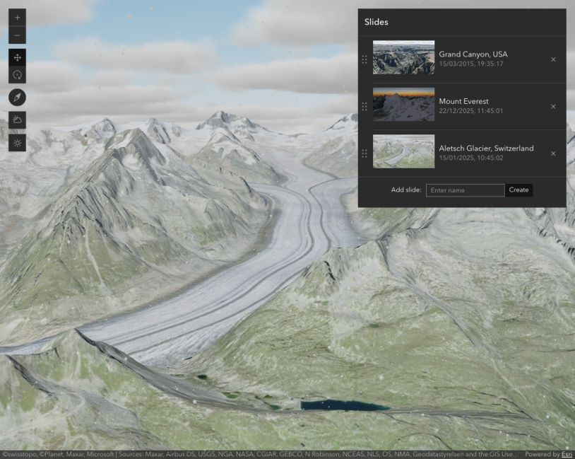 Web scene - slides