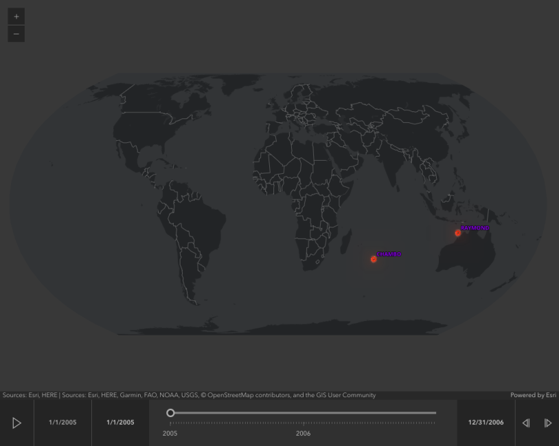 Visualize historical track data