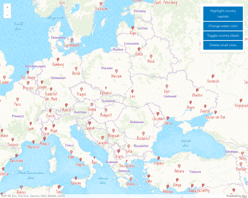 Thumbnail for VectorTileLayer - update style