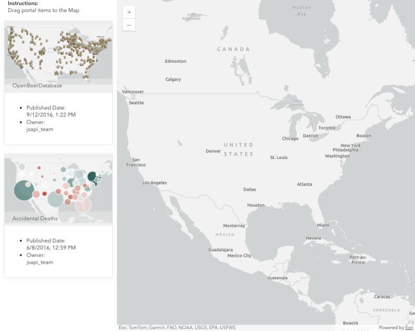 Thumbnail for Load portal items via drag & drop