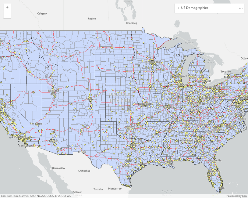 Thumbnail for LayerList widget with actions