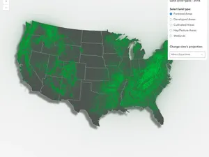 Thumbnail for Hosted Land Cover ImageryTileLayer