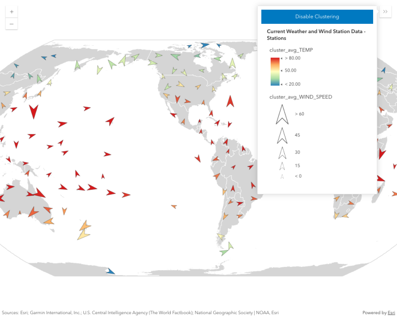 Clustering with visual variables