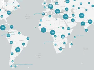 Thumbnail for Cluster size based on the sum of a field