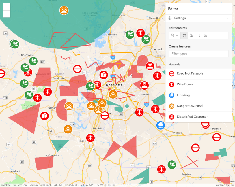 Thumbnail for Edit features with the Editor widget