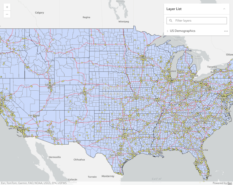 Thumbnail for LayerList component with actions
