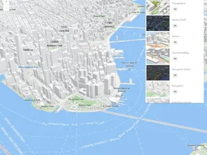 Thumbnail for Basemap Gallery component