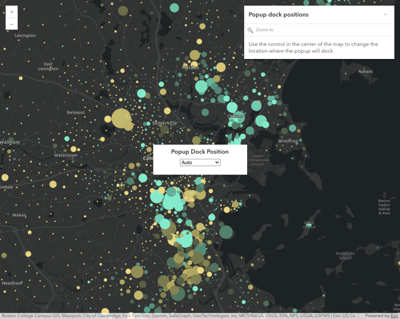 Thumbnail for Popup dock positions