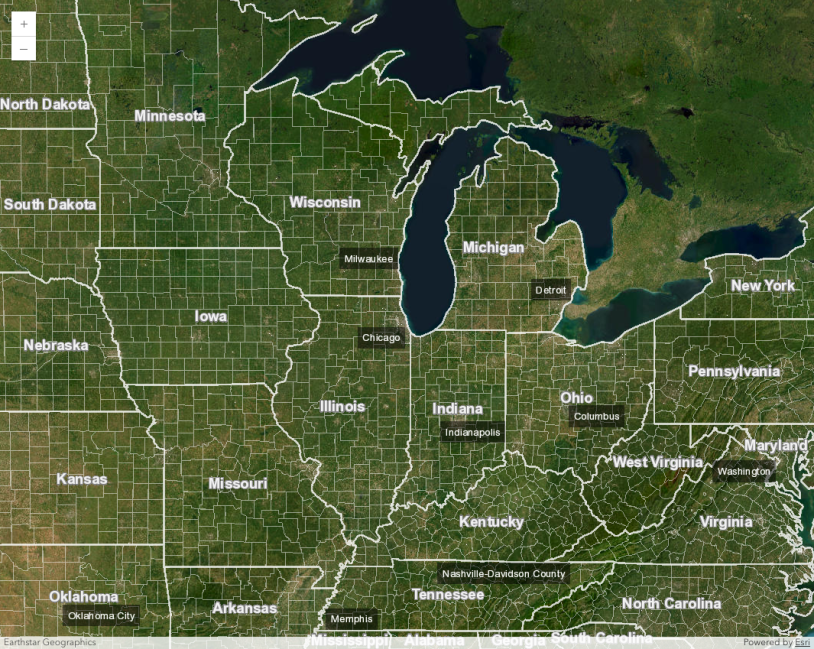 Thumbnail for MapImageLayer - label sublayer features