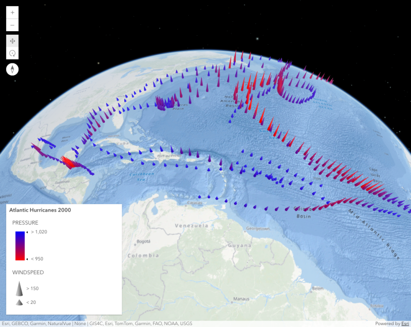 Thematic multivariate visualization (3D)