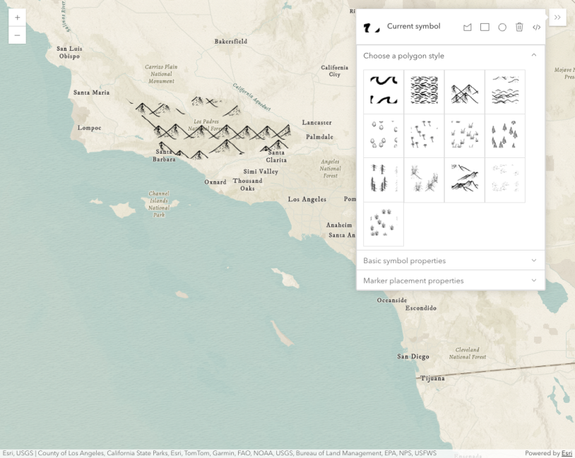 Thumbnail for Adjust marker placement in polygon symbols