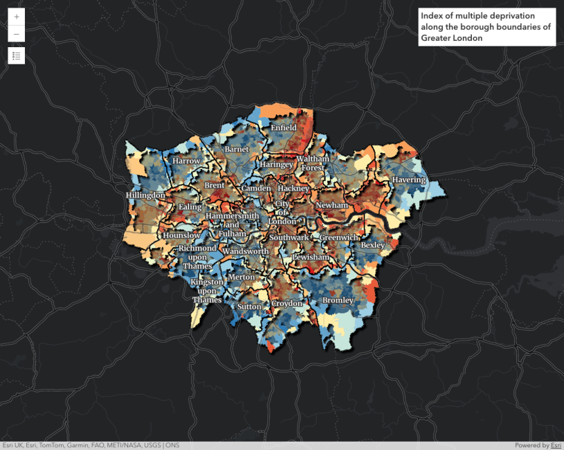 Thumbnail for Highlight areas intersecting borough boundaries