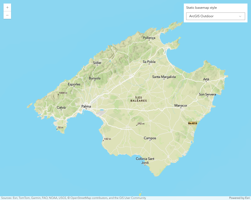 Thumbnail for Static basemap tiles