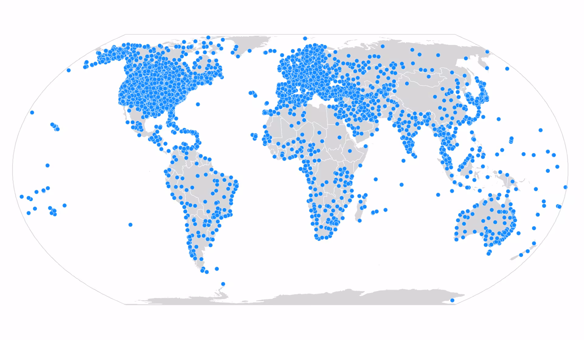 10px icons at a worldwide scale