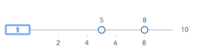 Slider editable range labels