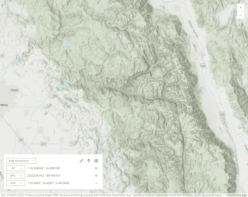 Coordinate Conversion - Custom Formats