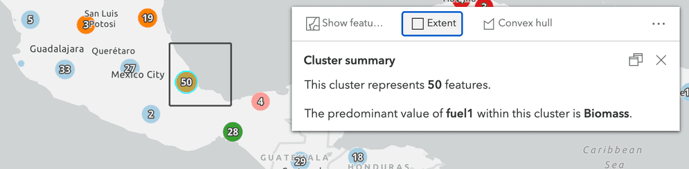 cluster query extent