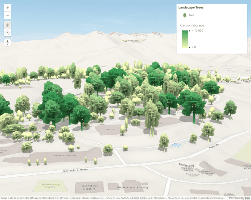 Image preview of related sample Thematic visualization with realistic 3D symbols