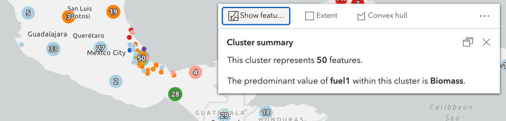 cluster show features