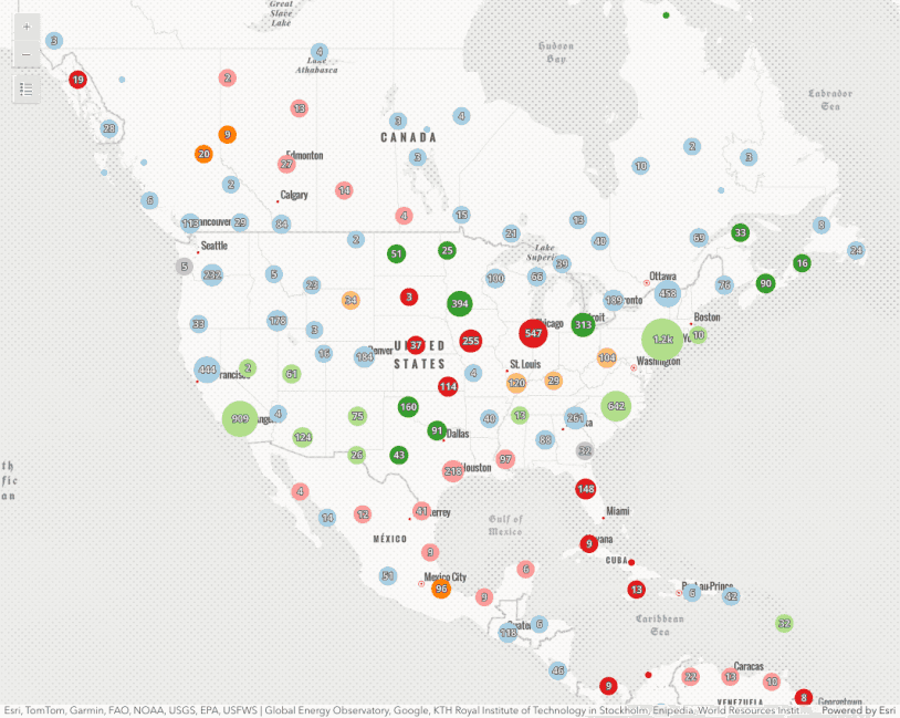 Image preview of related sample Popup charts for clusters