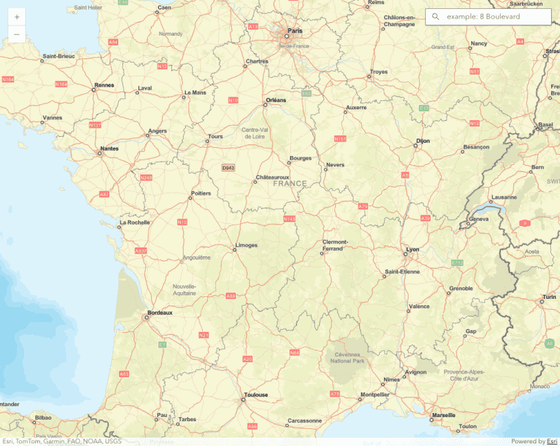 Search component with custom source
