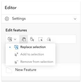 Editor selection tools