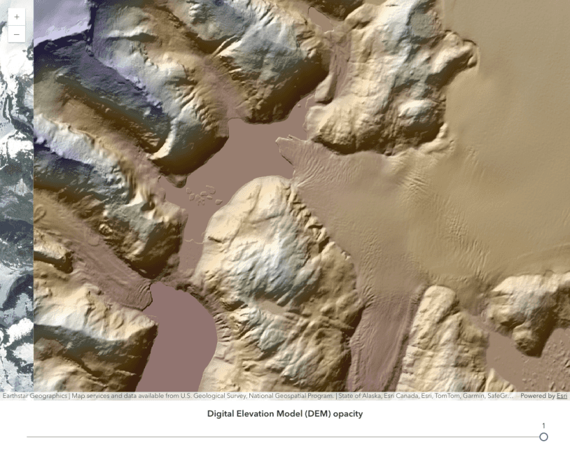 Dynamic data layer with raster data