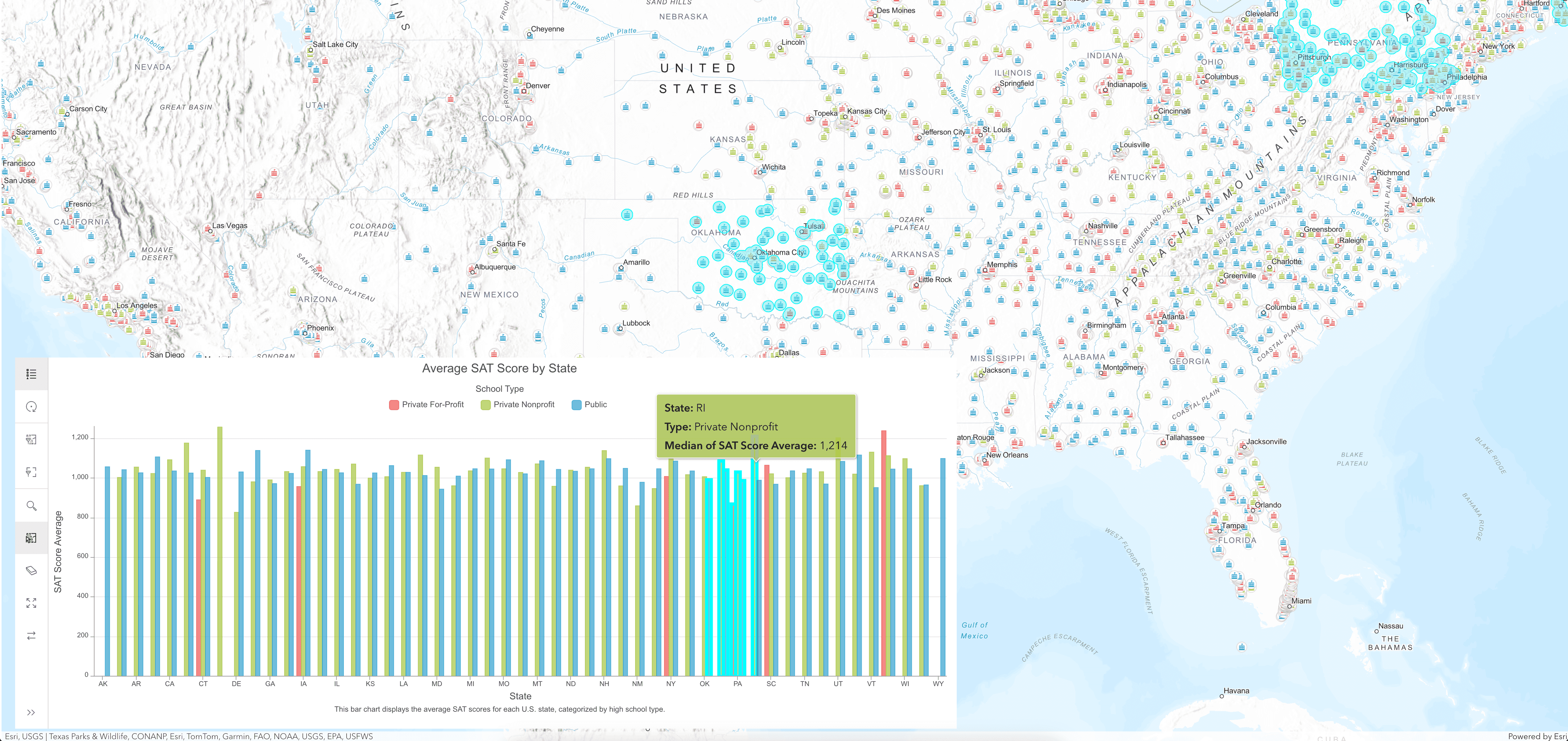 Image preview of Chart and map interactions tutorial