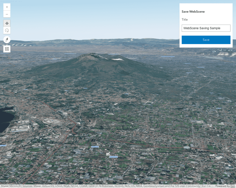 Image preview of related sample Save a web scene