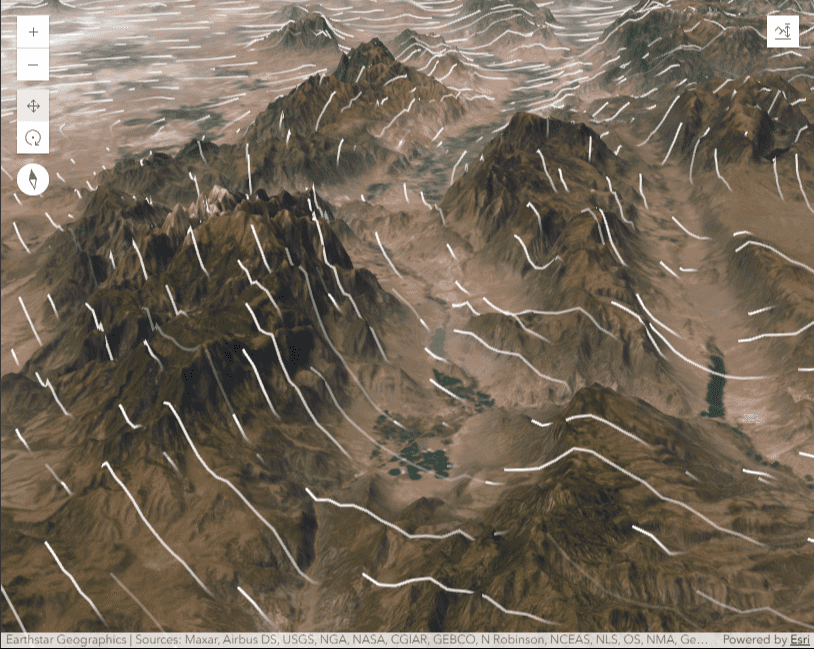 Image preview of related sample FlowRenderer with elevation modes