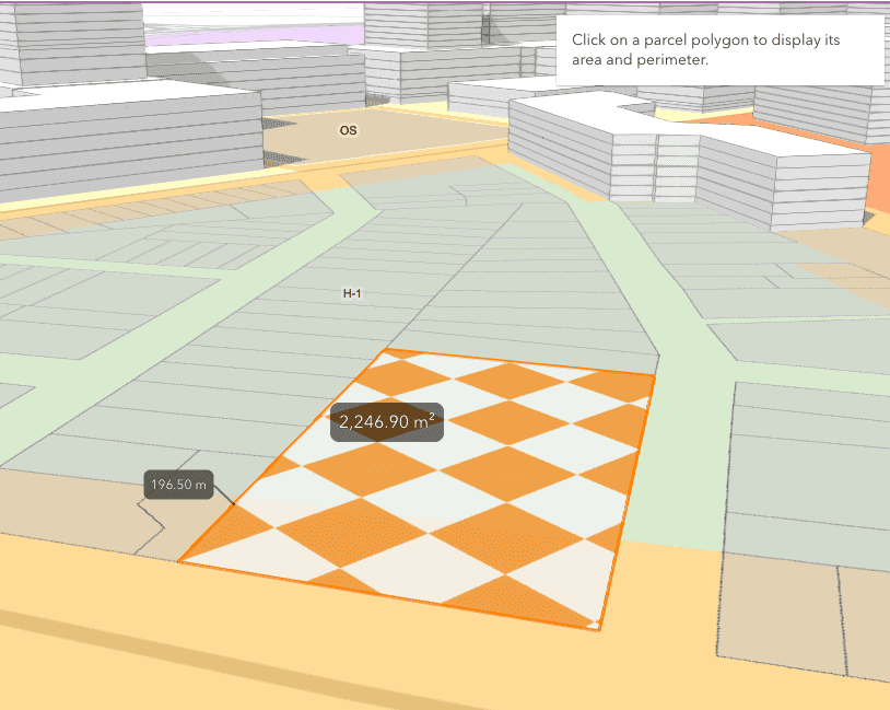 Area measurement analysis object