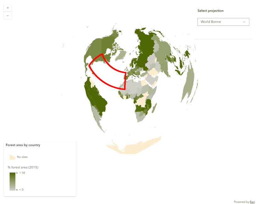 Client-side projection