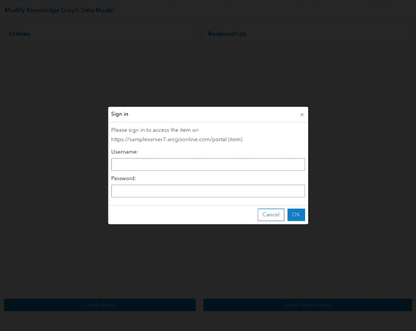 Edit knowledge graph data model
