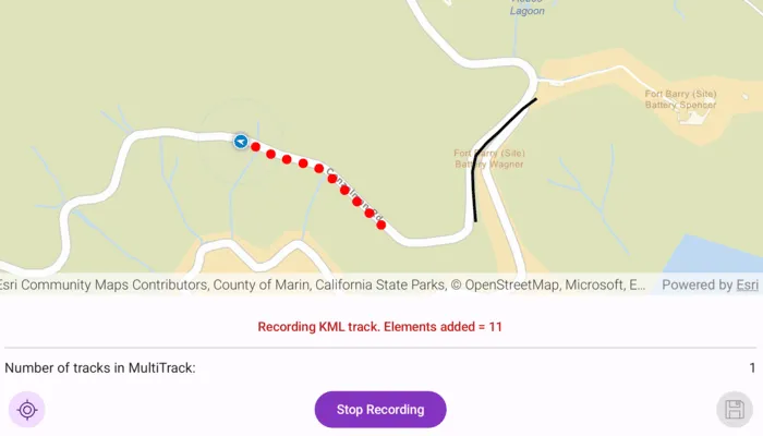 Create KML multi-track