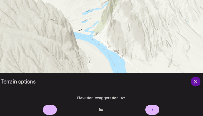 Image of Apply terrain exaggeration