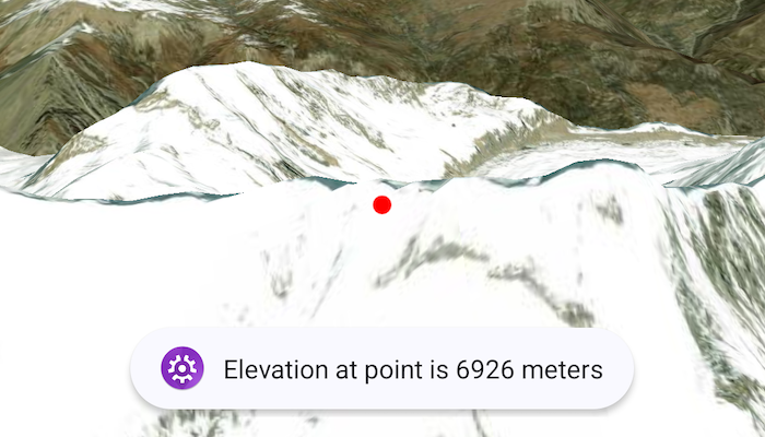 Image of get elevation at point