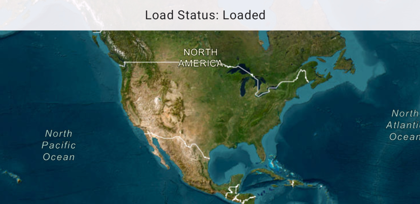 Image of monitor changes to map load status