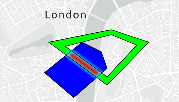Image of show result of spatial operations
